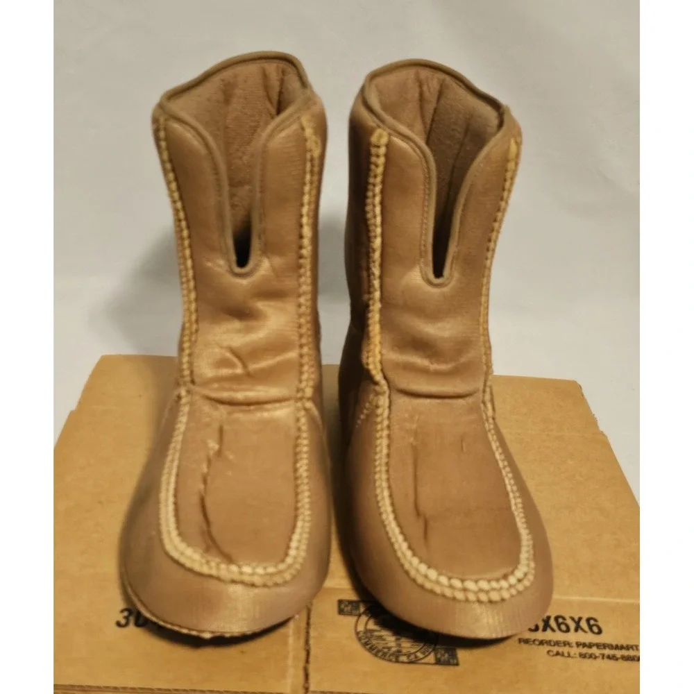 Red Ball Thinsulate Insulated Brown Black Leather Mid-Calf Size 9 Boots Men